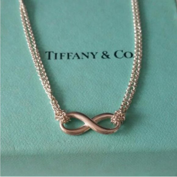 Tiffany & Co. Jewelry - Tiffany & Co. 16" Sterling Silver Infinity Necklace in Box
